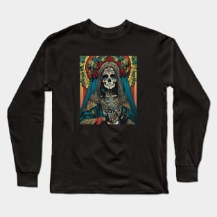 Retro Santa Muerte Long Sleeve T-Shirt